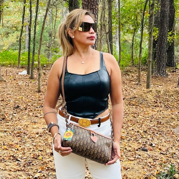 CHRISTIAN DIOR TWO WAY CROSSBODY BAG 🌟AUTHENTIC 🌟 - Picture 10 of 15